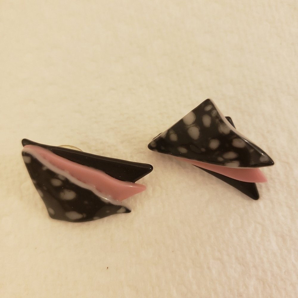 Artisan glass pierced earrings